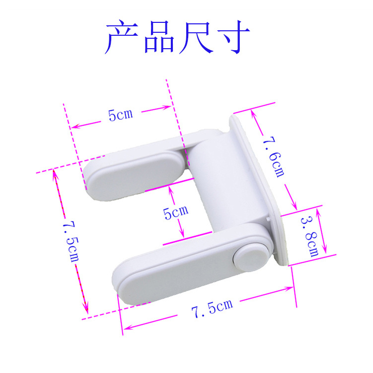 Childproof Pet-Proof Door Lever Lock Easy to Install and Use VHB Adhesive no Tools Need or Drill Baby Safety Handle Latches