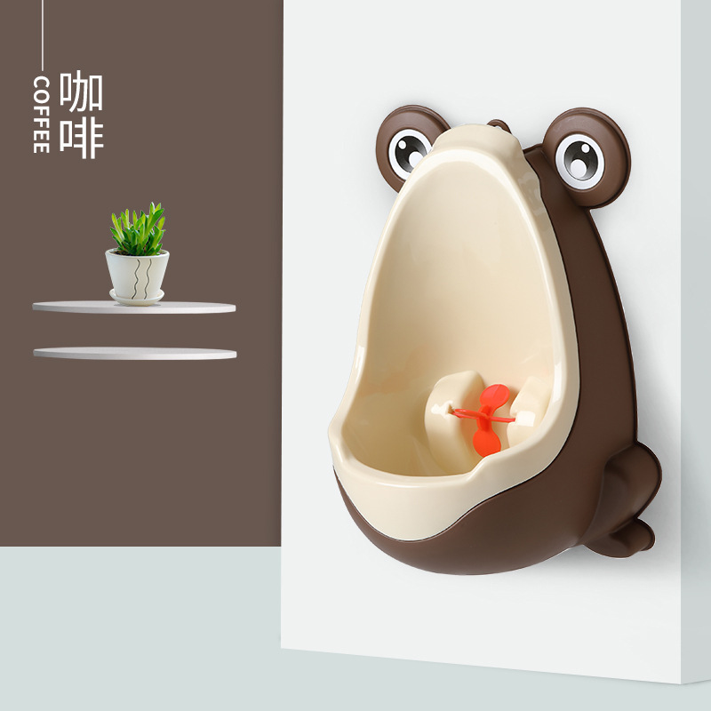 Frog Potty Children Potty Toilet Training Seat Kids Urinal with Hook for Boys Plastic Baby Urinal Pee Trainer