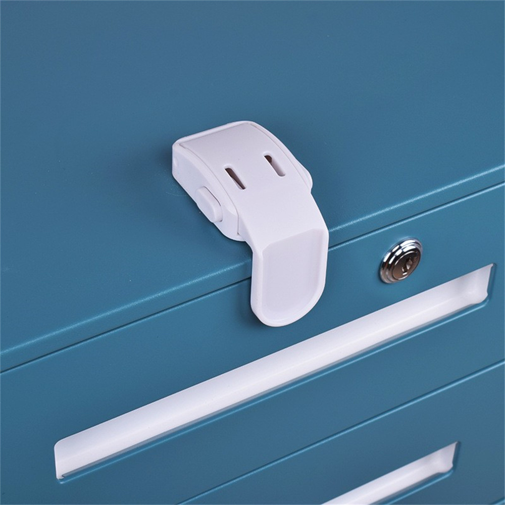 Fridges, Cabinets, Drawers, Dishwasher, Closet Latches for Knob Handle Adhesive No Drilling Worry-free Child Safety Locks