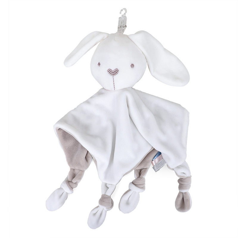 Baby Towel Washcloth Newborn Appeasing Pacifying Sensory Plush Toy Soothing Appease Infant Doll White T Towels