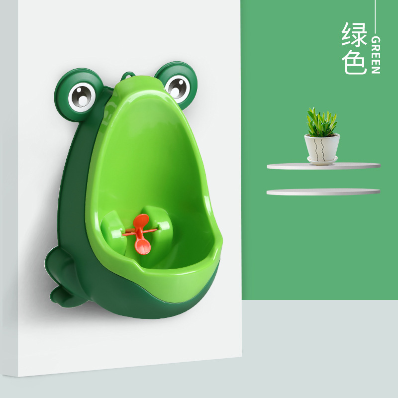 Frog Potty Children Potty Toilet Training Seat Kids Urinal with Hook for Boys Plastic Baby Urinal Pee Trainer