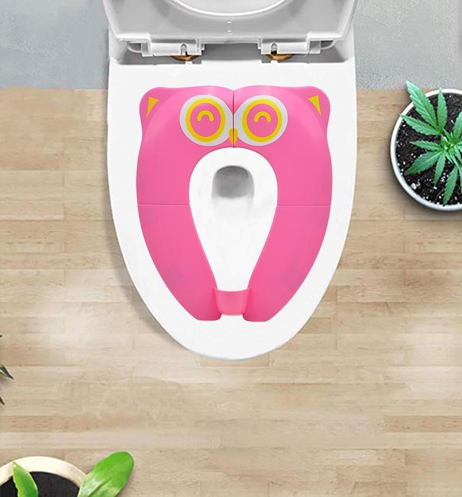 Owl Shape Baby Toilet Seat Folding Potty Training Washable Foldable Portable Kids Cover for Home Travel Office