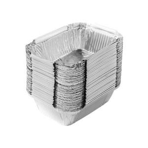 Disposable Lunch Box Wholesale Tin Foil Bowl Household Tin Paper Box Round Rectangular Packaging Aluminum Foil Box