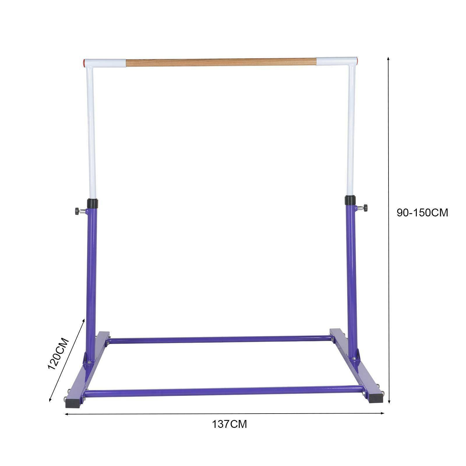 130cm Adjustable For Kids Exercise Gymnastic Bar Horizontal Sports Gym home gym equipment