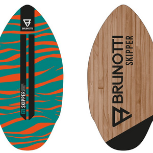 Lightweight Wooden Skimboards with Colored EVA Grip Pad Paddle Board with Foam Traction for Beach Kids and Adults