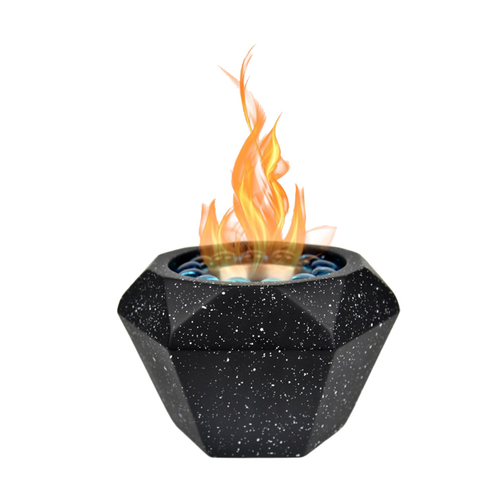 Wholesale Smokeless Tabletop Concrete Fire Pit Mini Fireplace Bowl Portable Indoor Outdoor Fire Pit Rubbing Alcohol Fireplace