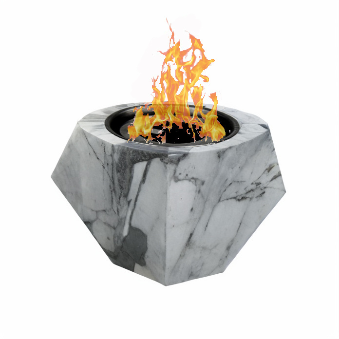 Indoor Tabletop Fire Pit Balcony Decor Table Top Rubbing Alcohol Fueled Concrete Firepit Mini Fire Pit Tabletop Fireplace