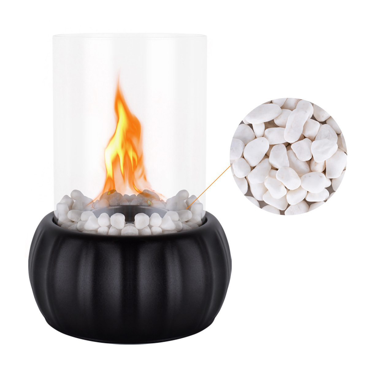 Tabletop Fire Pit for Thanksgiving Christmas Decorations Portable Ethanol Fire Pit Bowl Mini Tabletop Fireplace for Patio