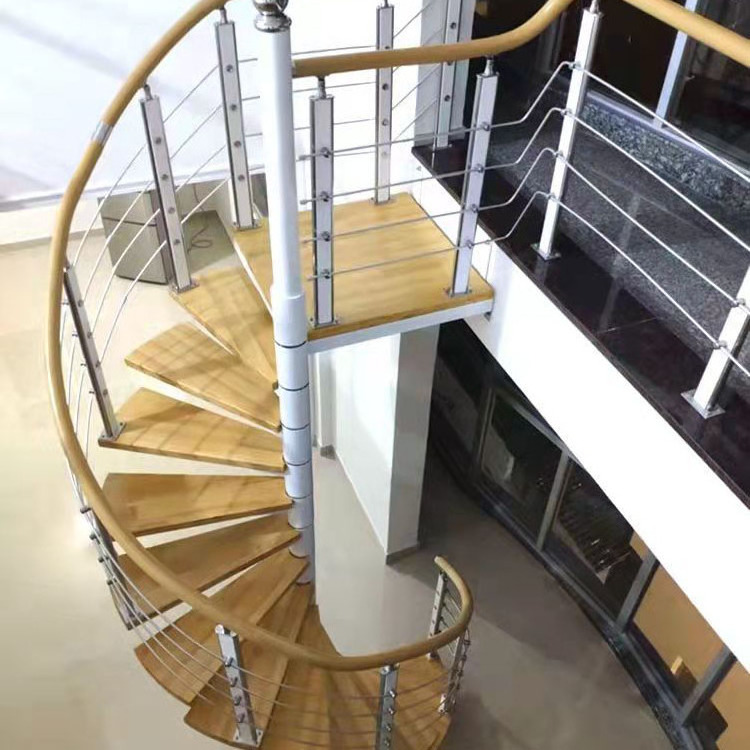 factory price cast iron spiral staircase customized with modern staircase handrail design