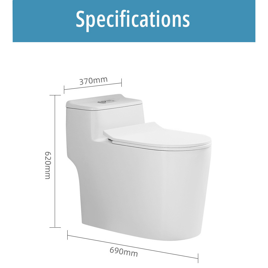 Ebest Hot selling Ceramic Elongated One Piece Toilet For Bathroom Modern Wc Bathroom White Toilet