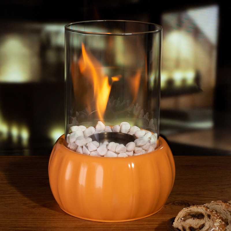 Tabletop Fire Pit for Thanksgiving Christmas Decorations Portable Ethanol Fire Pit Bowl Mini Tabletop Fireplace for Patio