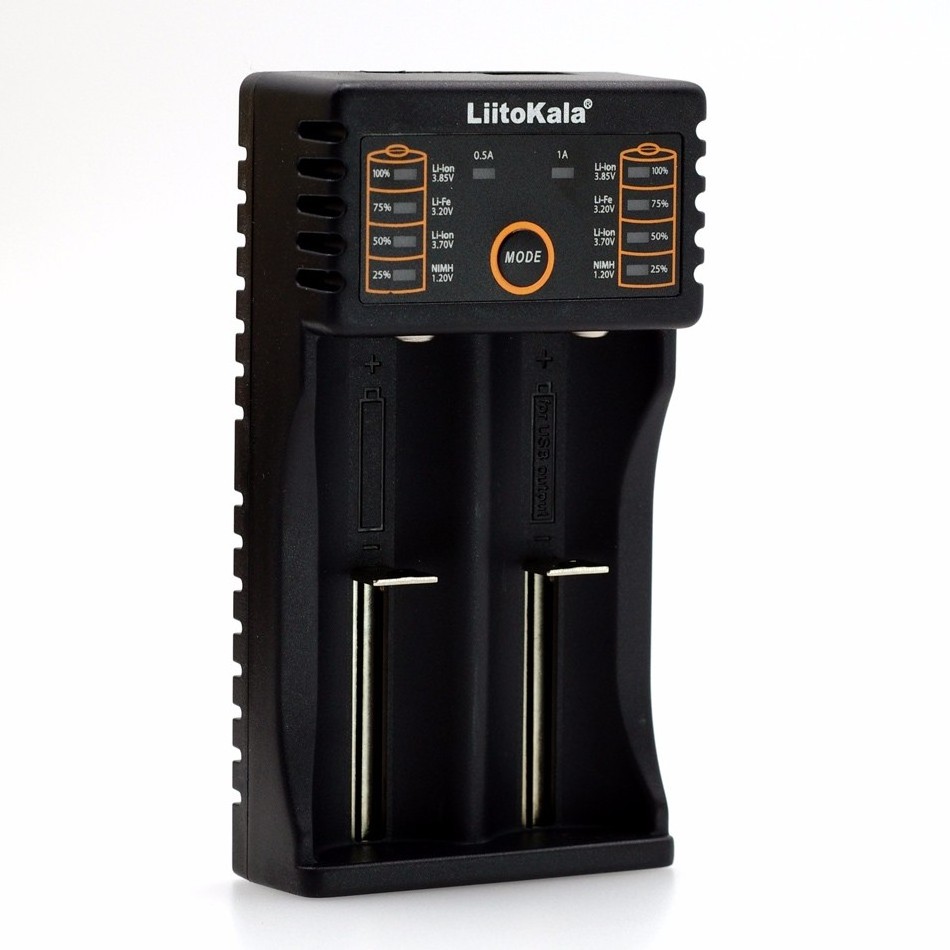 LiitoKala Lii-202 battery charger Lii-50A 26650 5000mah Rechargeable battery for flashlight