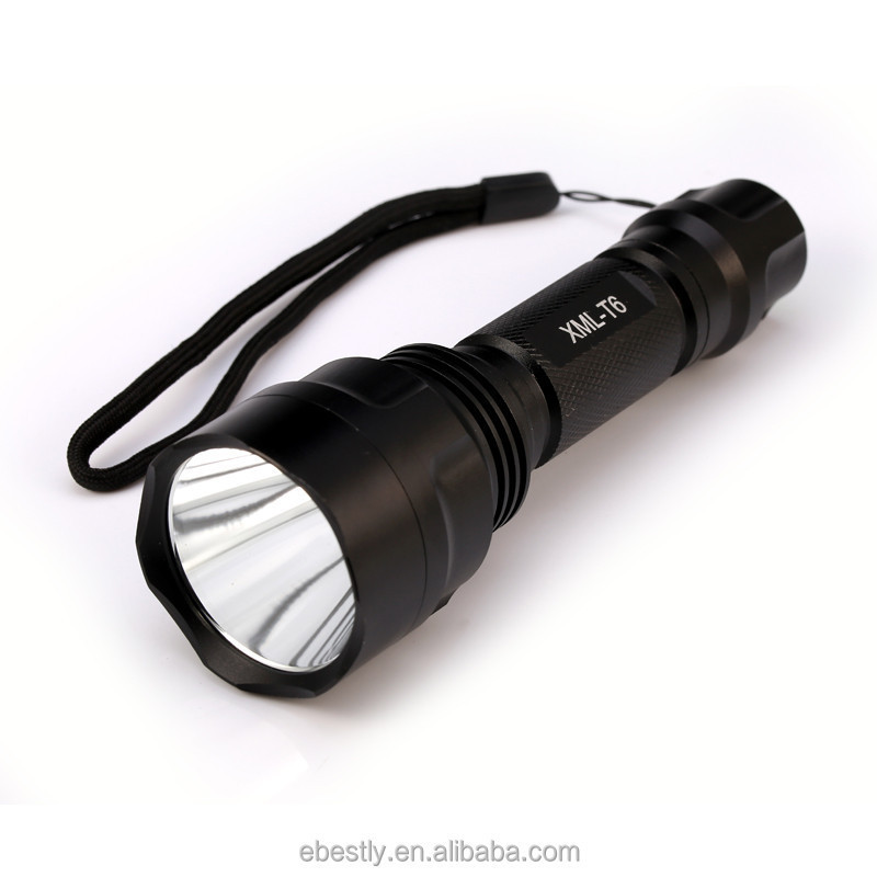 LED Flashlight XML-T6 8000LM Tactical Flashlight Aluminum Hunting Flash Light Torch Lamp +18650+Charger