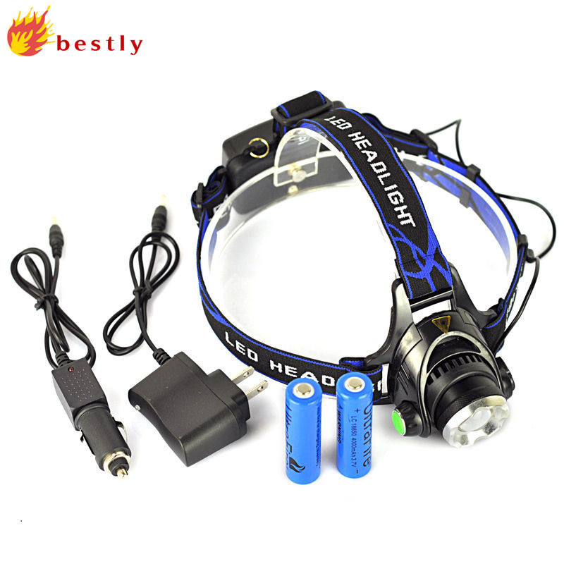 5000 lumens led headlamp xml t6 xm-l2 Headlights Lantern 4 mode waterproof torch head 18650 Rechargeable Battery Newest