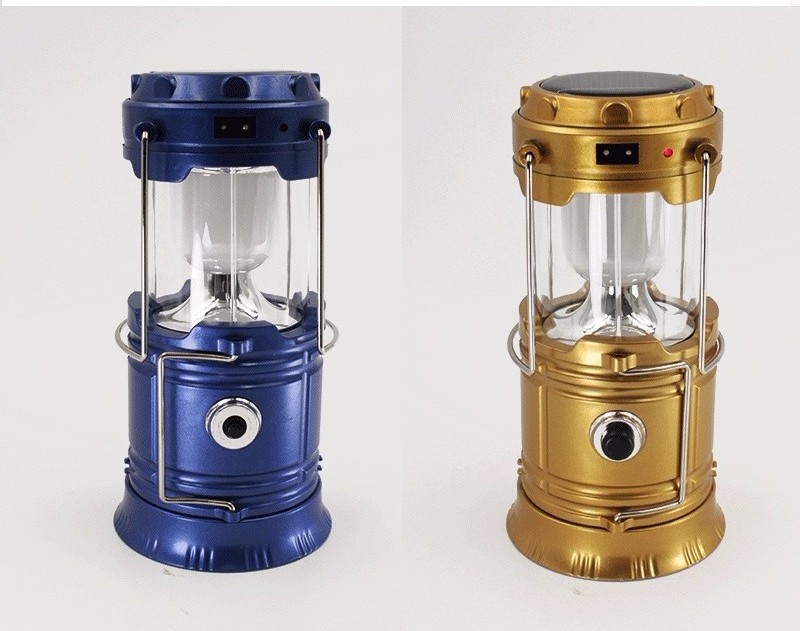 LED high-brightness USB charger portable lantern rechargeable DC powered solar LED camping light