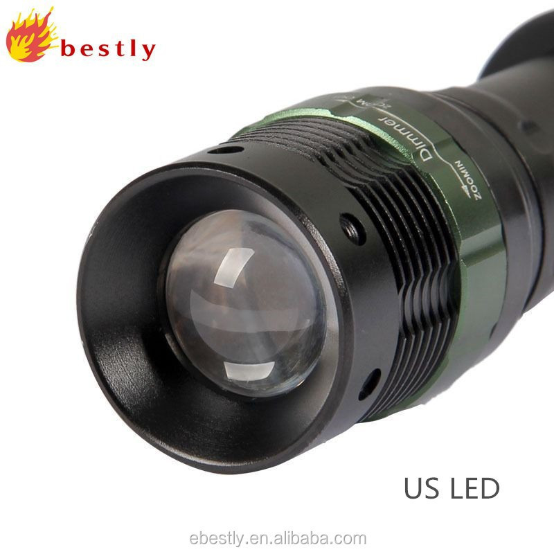 Wholesale 2000LM Ultrafire LED Power Style Zoom Dimmer LED Flashlight / zoom flashlight torch