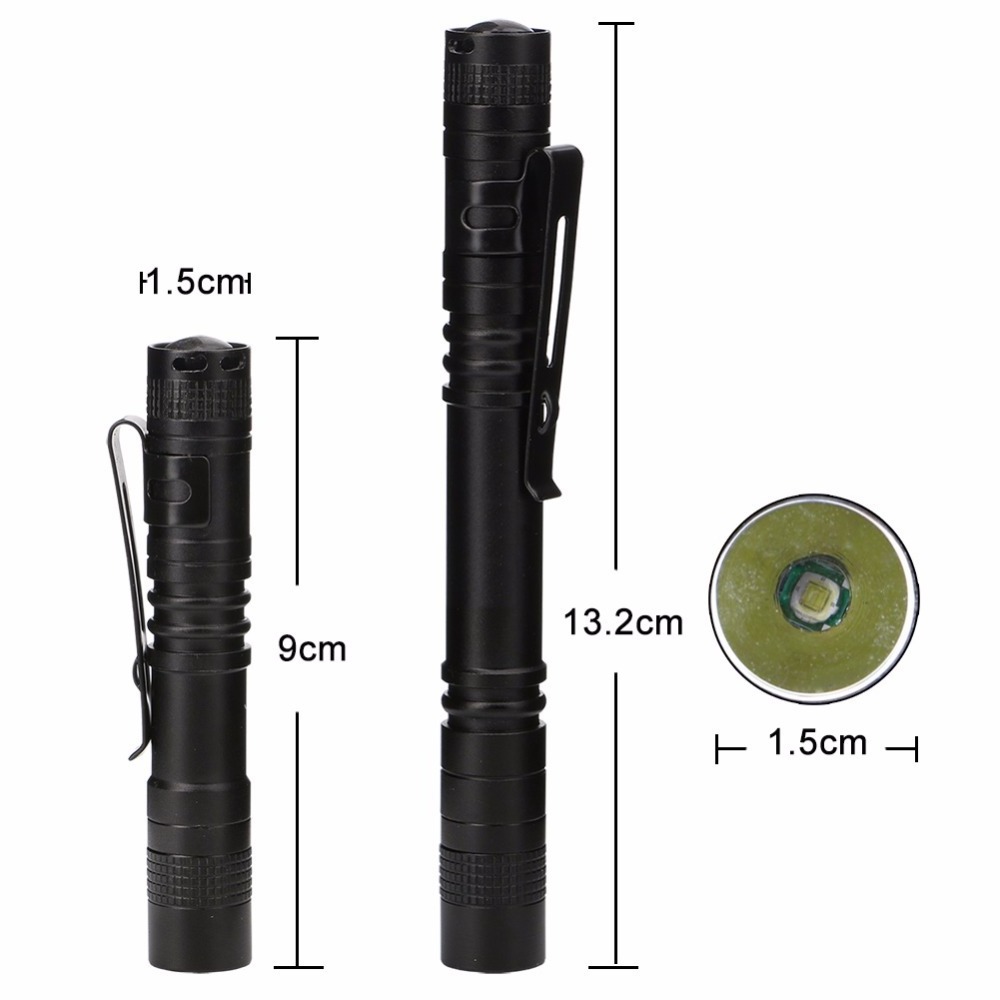 High Power Mini Flashlight LED Lamp  Q5 XPE Flash Light Lanterna Torch Penlight By AAA Battery for Camping Hunting