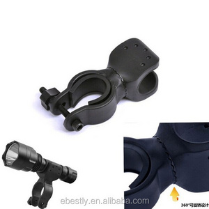 Bicycle light holder front lamp clip revolving light stand bike accessories