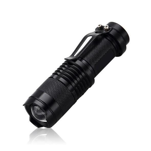 Super Bright Mini LED Flashlight Q5 2000LM Zoomable Tactical Flashlight Torch Lamp led light Waterproof For Outdoor