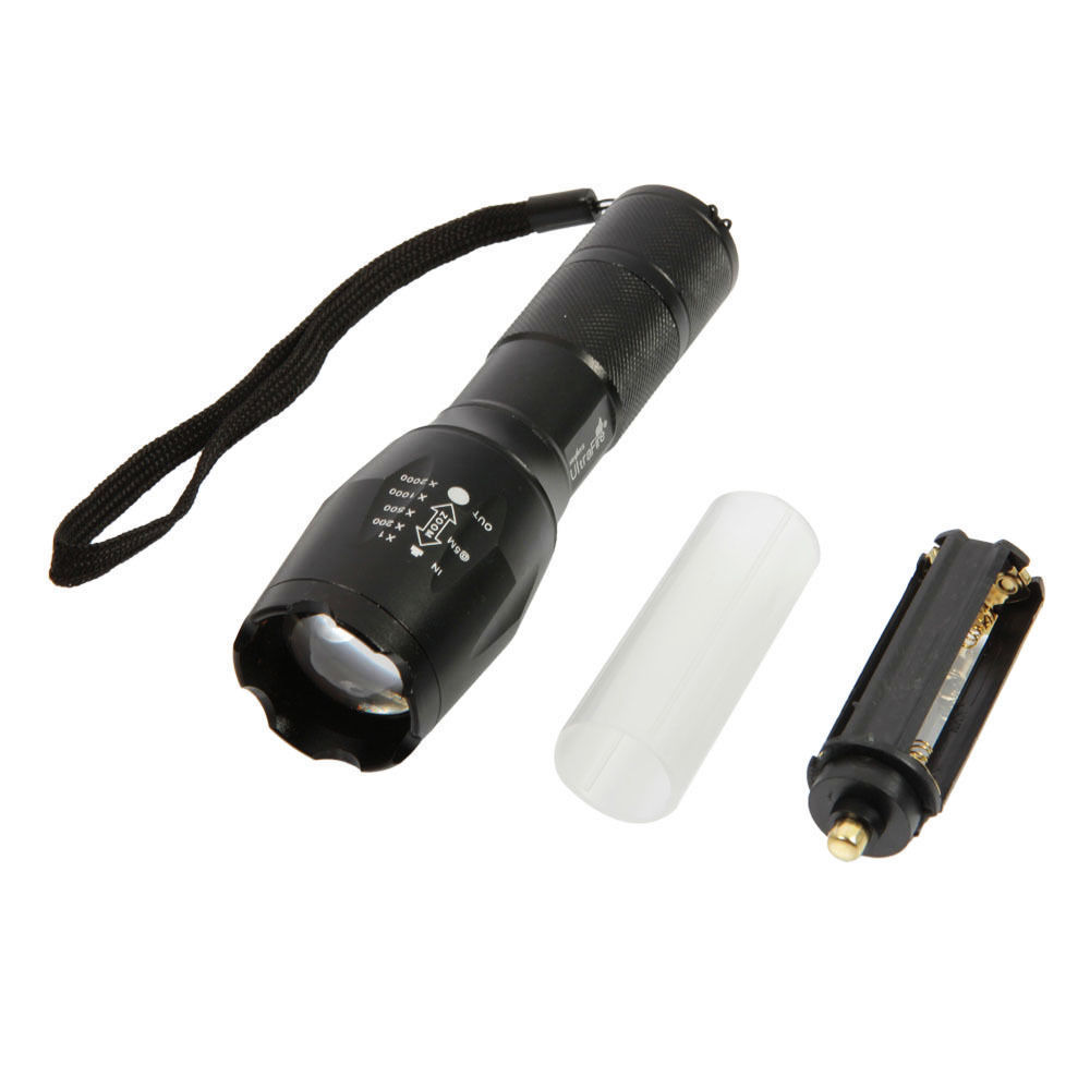 2500 Lumens High Power LED XML T6 18650 tactical flashlight Zoomable Torch light camp 5 modes tactical Flashlight