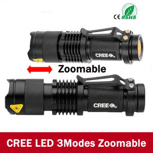 Mini LED Flashlight ZOOM 7W 2000LM Waterproof Lanterna LED 3 Modes Zoomable Flashlight Linterna led Torch AA 14500 battery