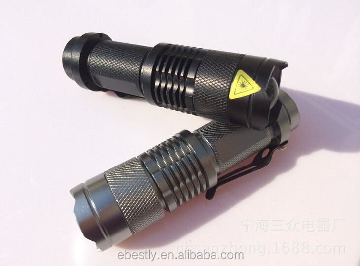 2023  Small Powerful Tactical Zoom Foucs  flashlight