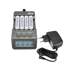 Cheapest Opus BT-C700 NiCd NiMh LCD Digital Intelligent AAA 14500 AA Battery Charger with EU US Adapter