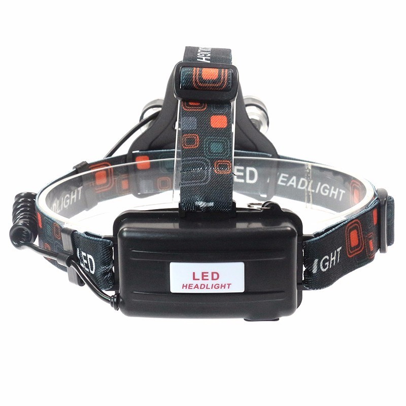 10000 Lumens Headlight XM-L 3T6 LED Head Light 4 Modes Headlamp Lantern Hunting Head Flashlight +Car AC Charger + Battery