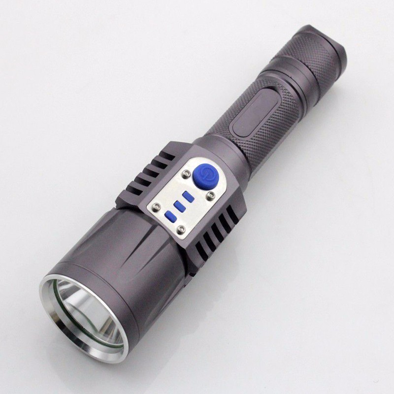 L2,T6 tactical flashlight aluminum 1000 lumen 10W USB 18650 rechargeable led flashlight