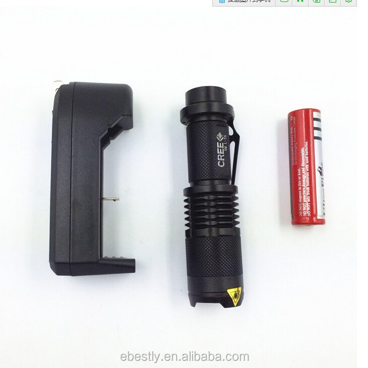 2023  Small Powerful Tactical Zoom Foucs  flashlight