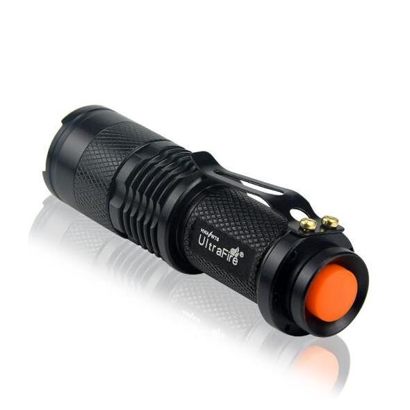 Super Bright Mini LED Flashlight Q5 2000LM Zoomable Tactical Flashlight Torch Lamp led light Waterproof For Outdoor