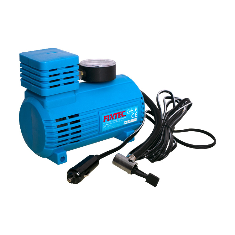 FIXTEC Mini DC 12V Portable Air Compressor Tire Inflator Machine