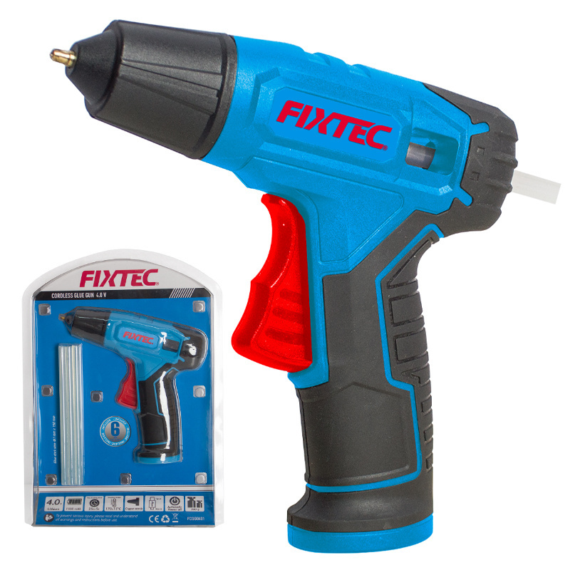 FIXTEC 3.6V Cordless Dual Temperature Glue Gun with 6pcs 7*150mm Glue Stick