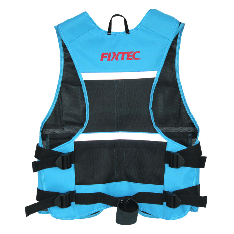 FIXTEC High Quality Portable Workwear Electrician Multi-functional Tactical Tool Vest Tool Jacket Working Tool Vest