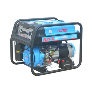 FIXTEC Dual Voltage 3000W/3500W Power Equipment Electric and Manual Recoil Portable Generator