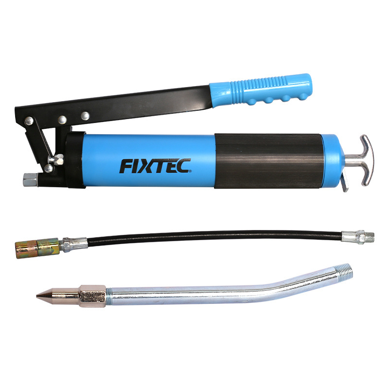 FIXTEC Electric Hand Grease Gun 14oz Manual Air Mini Pneumatic Compressor Pump Grease Gun