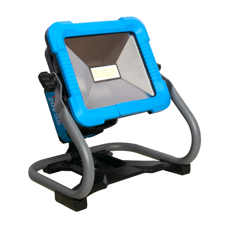 FIXTEC Portable Working Light 30W/20W/10W 20V Li-ion Battery Powered Rechargeable Cordless LED Work Light with Stand