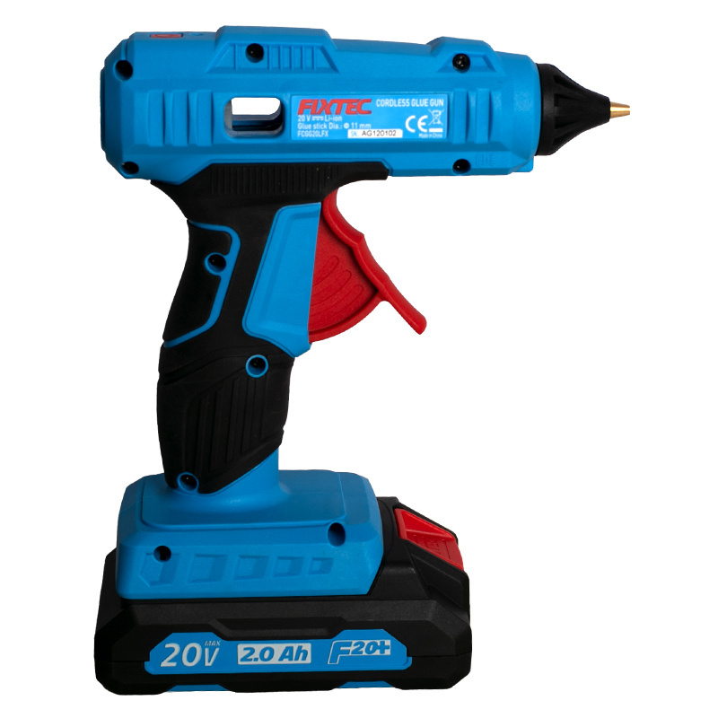 FIXTEC 2.0Ah Li-Ion Battery Cordless Wireless Glue Gun Industrial Hot Glue Gun 20W