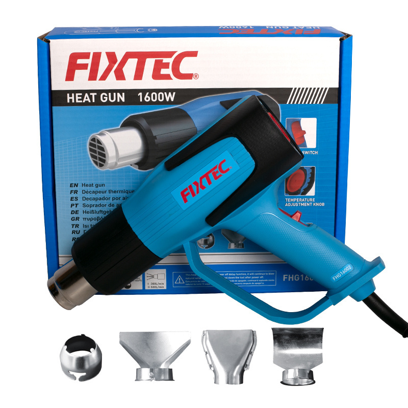 FIXTEC 120V 60HZ 1600W Heat Gun With 4PCS Nozzles For Shrink Wrapping