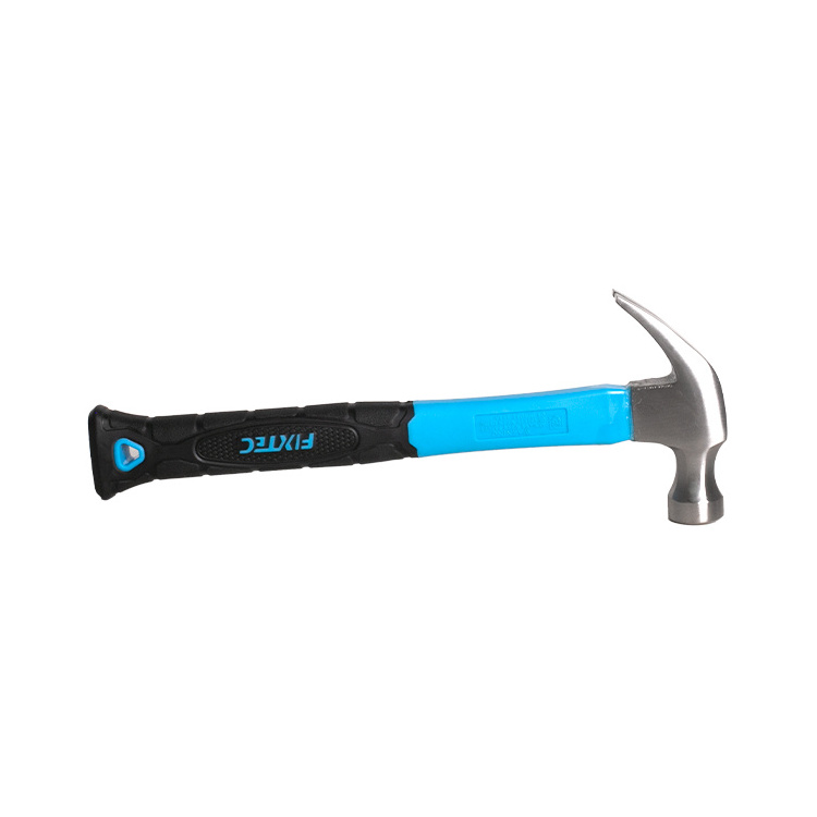 FIXTEC 8oz 16oz 20oz High Quality Claw Hammer All Sizes Small Carbon Steel Fiberglass Handle Claw Hammers