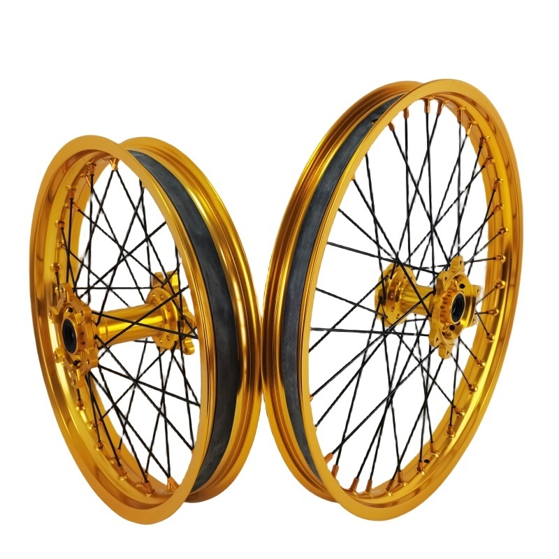 On Sale Gold Rims And Hubs Wheelset With Rubber Beit Surron Ultra Bee Electric Dirt Bike