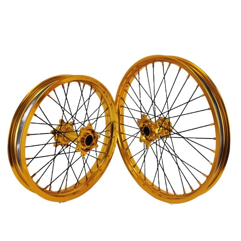 On Sale Gold Rims And Hubs Wheelset With Rubber Beit Surron Ultra Bee Electric Dirt Bike