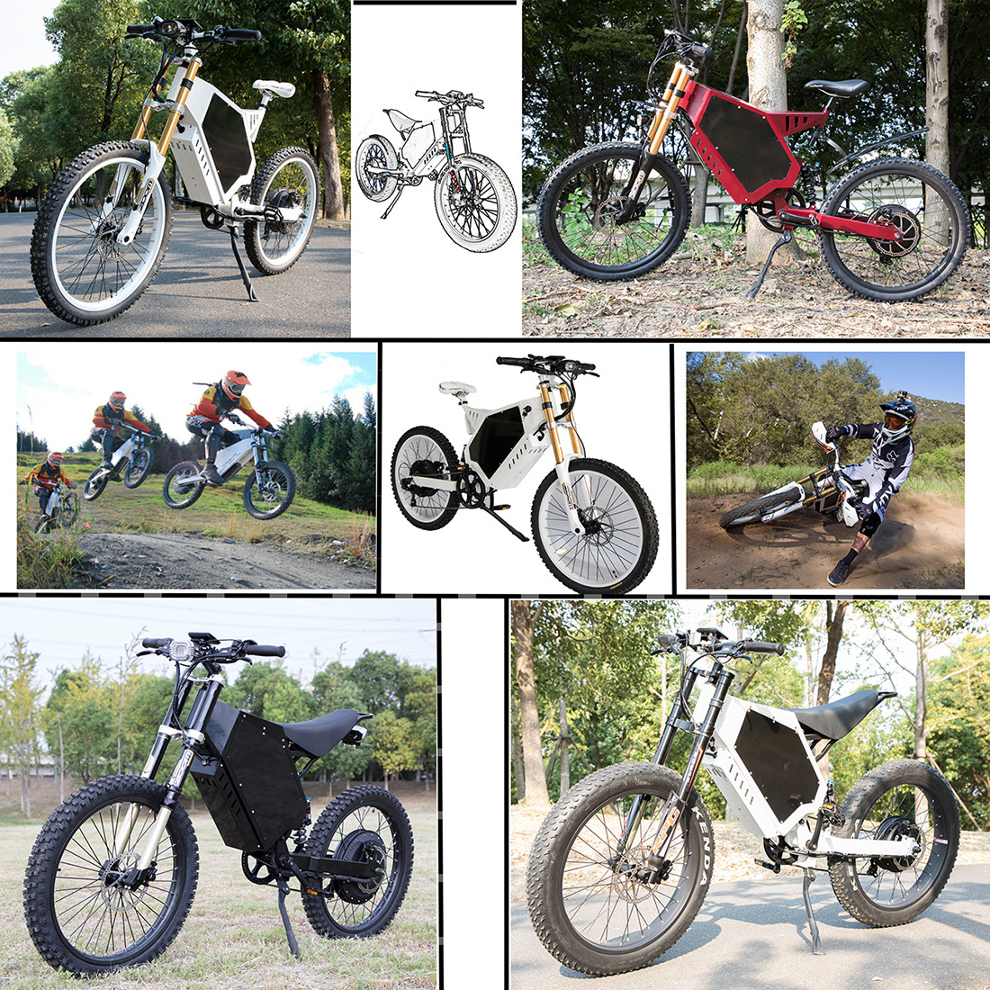 26'' 48V 3000W Special Designed Frame Fashionable Mountain E-Bike E Bike electric bike 8000w 12000w