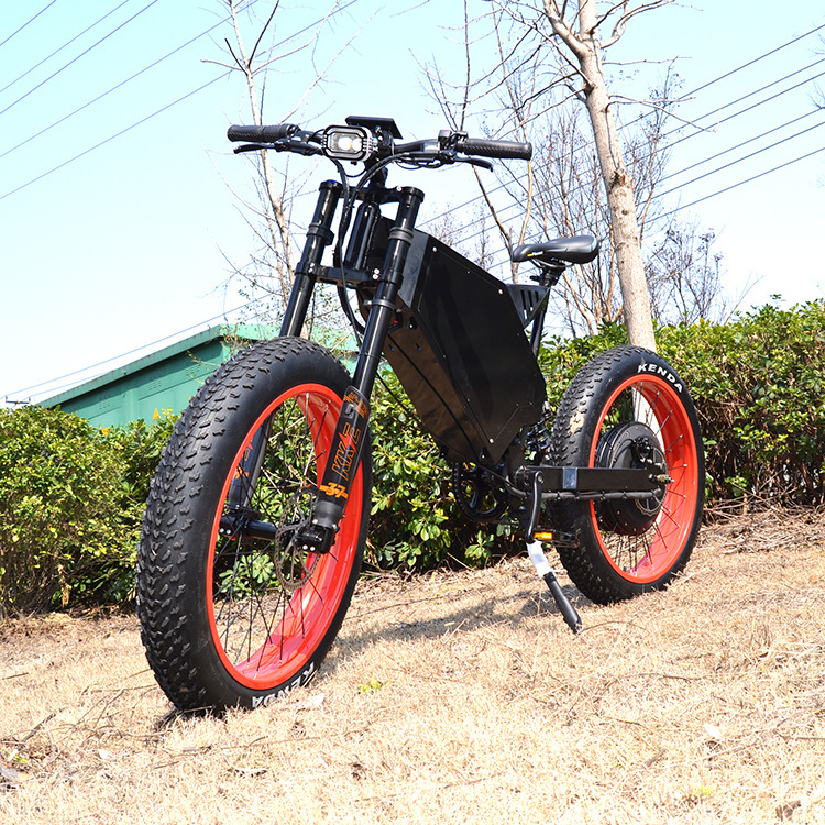 2023 Released bomber Fat Tire electric cycle 26 Inch Ebike 3000W ebike frame with two seat bicycle cargo trailer