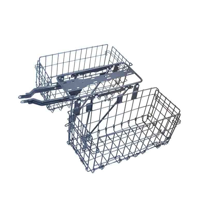 Rear Bike Carry Pet Dog Basket For bike Steel Rear folding Basket Bike