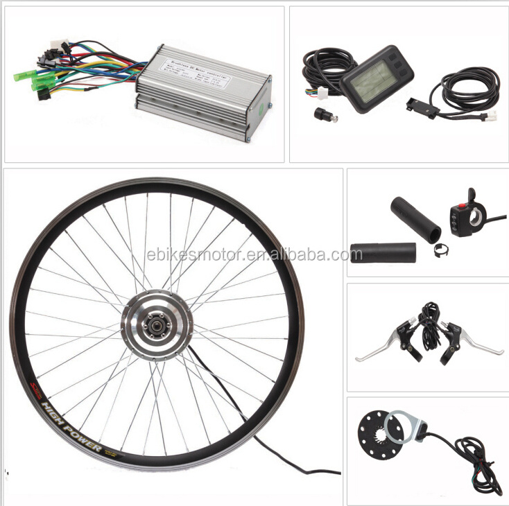 Custom Label Ebike conversion 48v 27.5 inch electric bike kit rear wheel 350w hub motor electric bicycle conversion kit