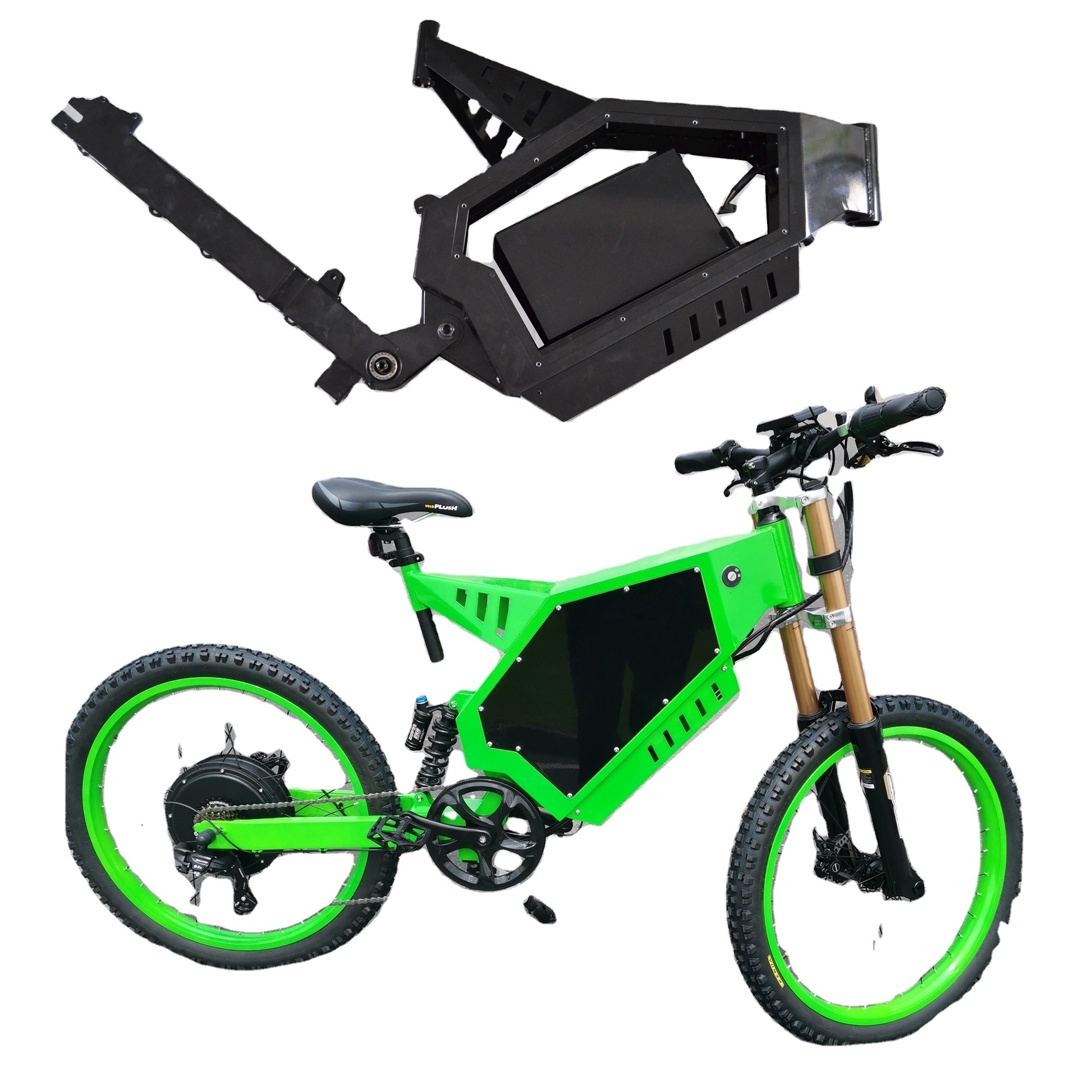 New Arrival Sur Ron Bike Frame Electric Bicycle Frame Big  Battery Box Ebike Mountain bike frame For 3000w 5000w 8000w Ebike