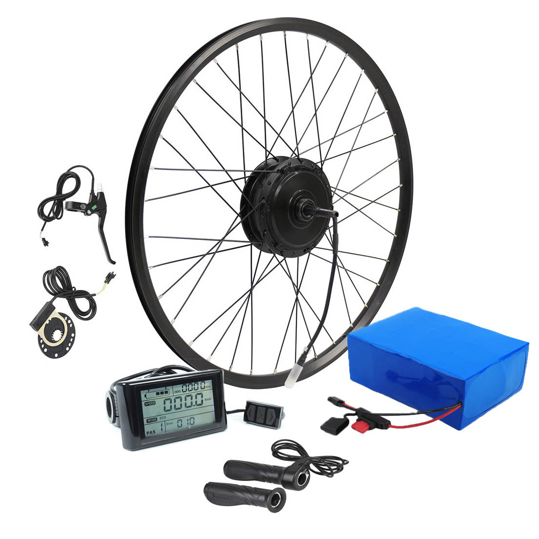 Custom Label Ebike conversion 48v 27.5 inch electric bike kit rear wheel 350w hub motor electric bicycle conversion kit