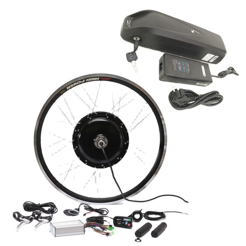 FOR SALE Gearless DC electric bicycle battery 48v 1500w ebike motor 20-29inch rim  electric bike conversion kit