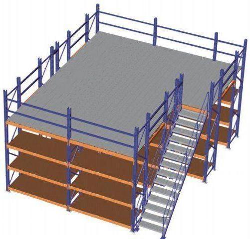 Warehouse mezzanine floor multi-level racking office second floor medium duty racking mezzanine